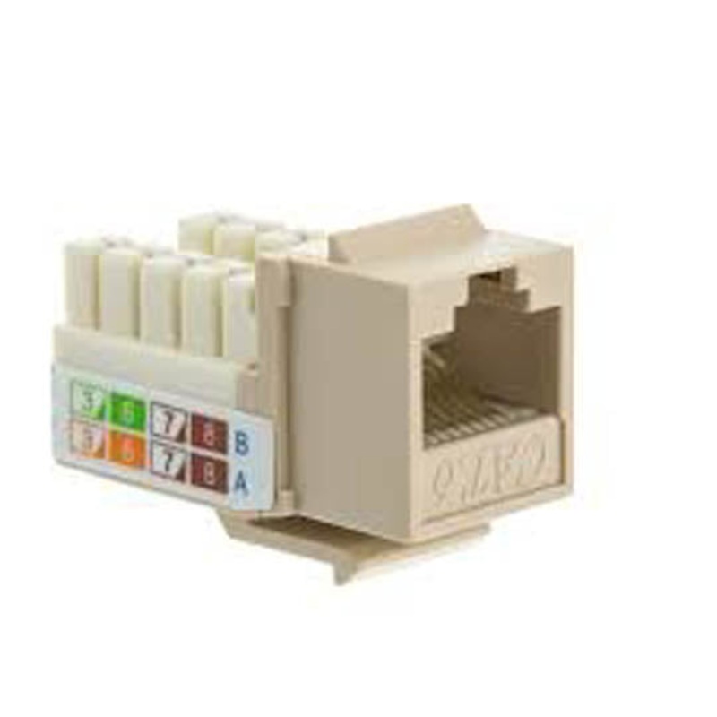 K1117.11 – KEYSTONE JACK CAT6 WHT 110 90 DGREE BEIGE COLOR