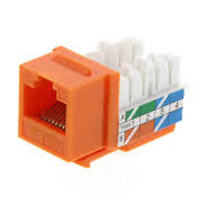 K1117.3 – KEYSTONE JACK CAT5E ORANGE 110