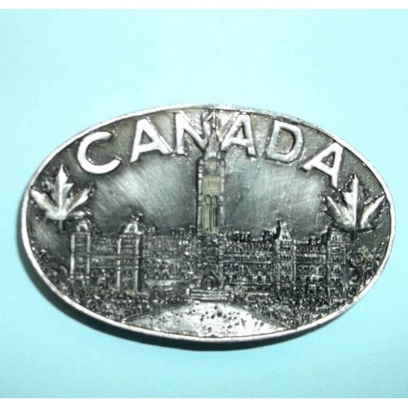 00469 – CANADA SOUVENIR MAGNET OVAL PARLIAMENT BUILDING