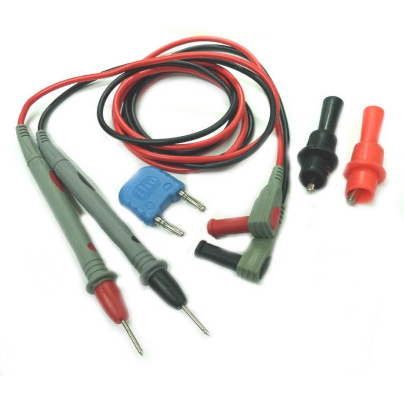 122104 – TEST LEAD MULTI METER 4FT WITH PUSH-ON ALLIGATOR CLIPS RED/BLK