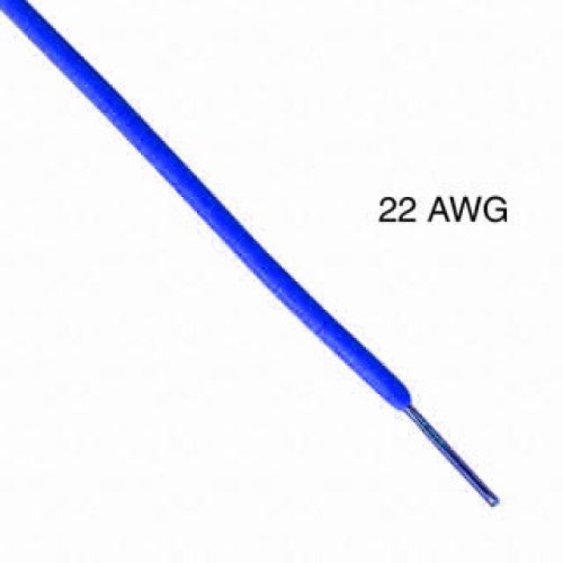 169969 – WIRE SOLID 22AWG 25FT BLUE TC PVC FT1 300V 80C