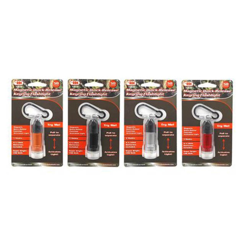 35870 – FLASHLIGHT MAGNETIC 3 MODES QUICK-RELEASE 4 LR44 INCLUDED