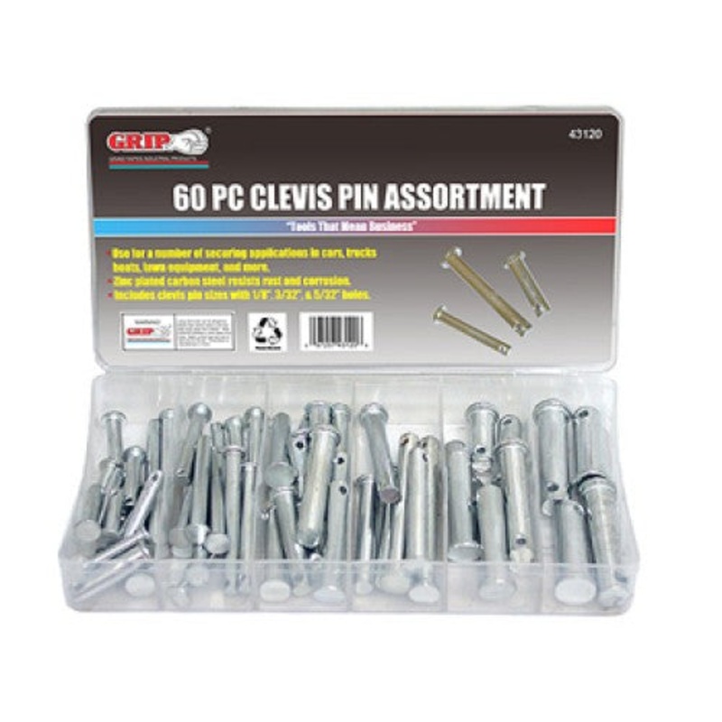 43120 – CLEVIS PIN ASSORTED  (60 pcs/pkg)