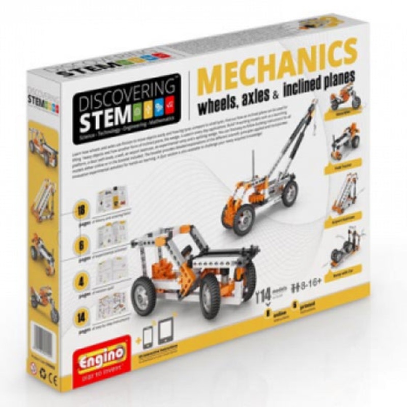 ENG-STEM02 – STEM MECHANICS WHEEL AXLES INCLINED PLANES 14 MODELS