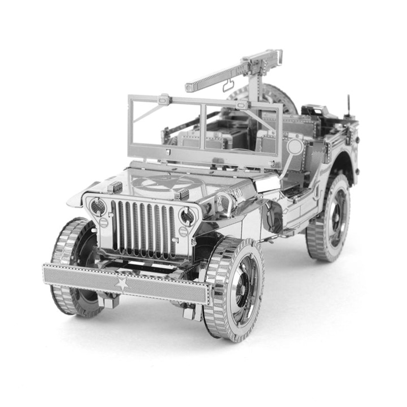 ICX107 – WILLY’S JEEP METAL EARTH 3D LASER CUT MODEL