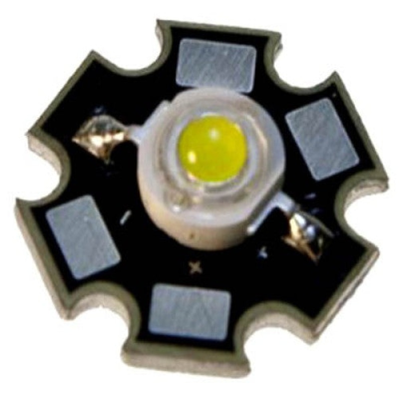 LED-W-STAR41CD – LED HIGH POWER WHITE 3.3V 2.8W 350MA 27K MCD 120DEG ANGLE 85LM