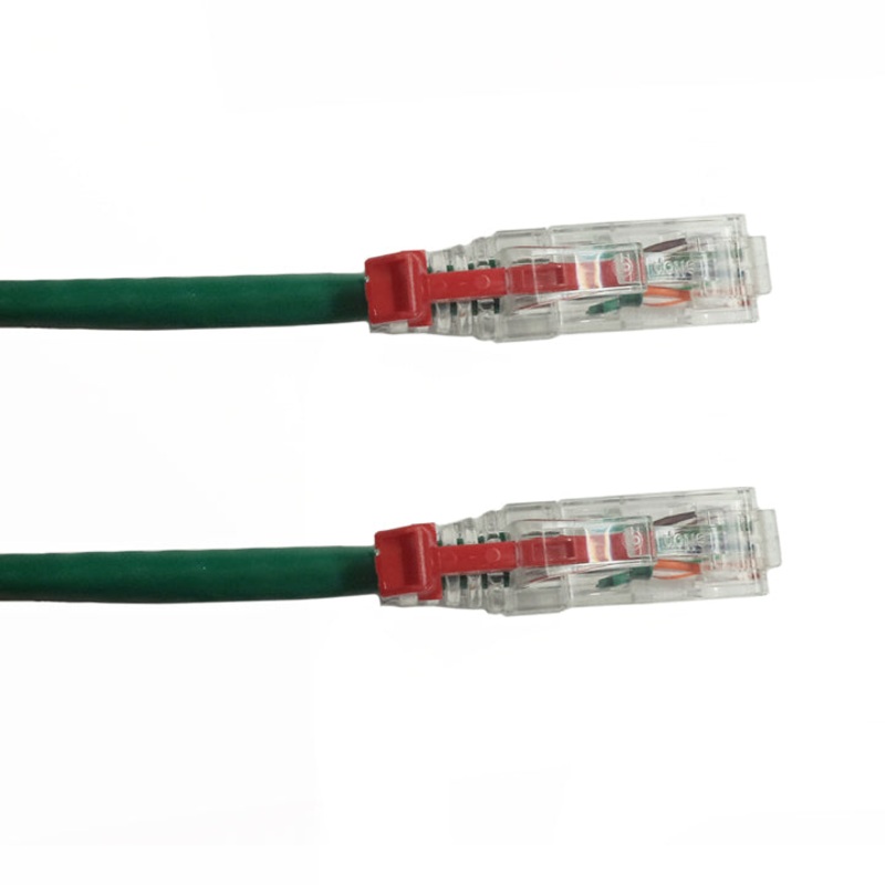 LUTP-4P6-10GRN – PATCH CORD CAT6 GREEN 10FT LOCKABLE CABLE