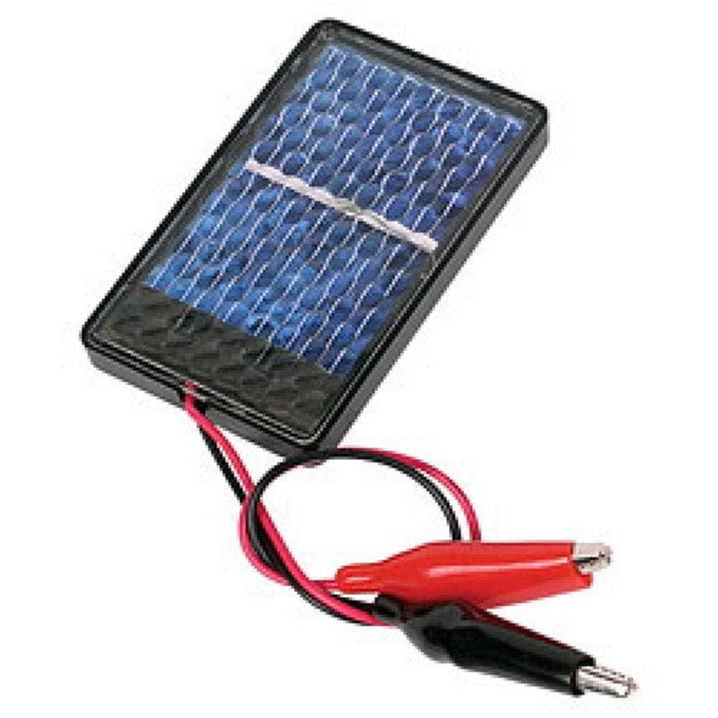 PSC7-200 – SOLAR PANEL 2V 200MA 2.5X3IN WITH ALLIGATOR CLIPS