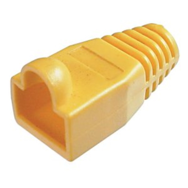 RJ45B-4 – BOOT STRAIN RELIEF RJ45 YELLOW  (5 pcs/pkg)