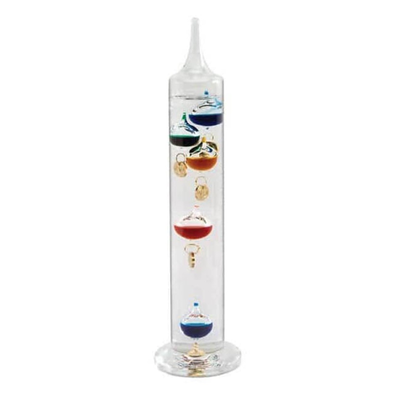 10500 – GALILEO THERMOMETER-14IN TALL WITH 5 FLOATING  SPHERESMORE STO