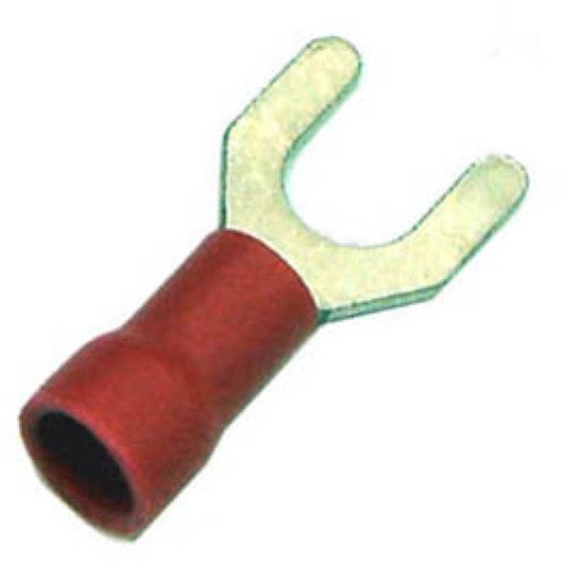 160126-1000 – SPADE TERM RED #10 22-18AWG ID-5.3MM WIDTH-9.4MM (1000 pcs/pkg)
