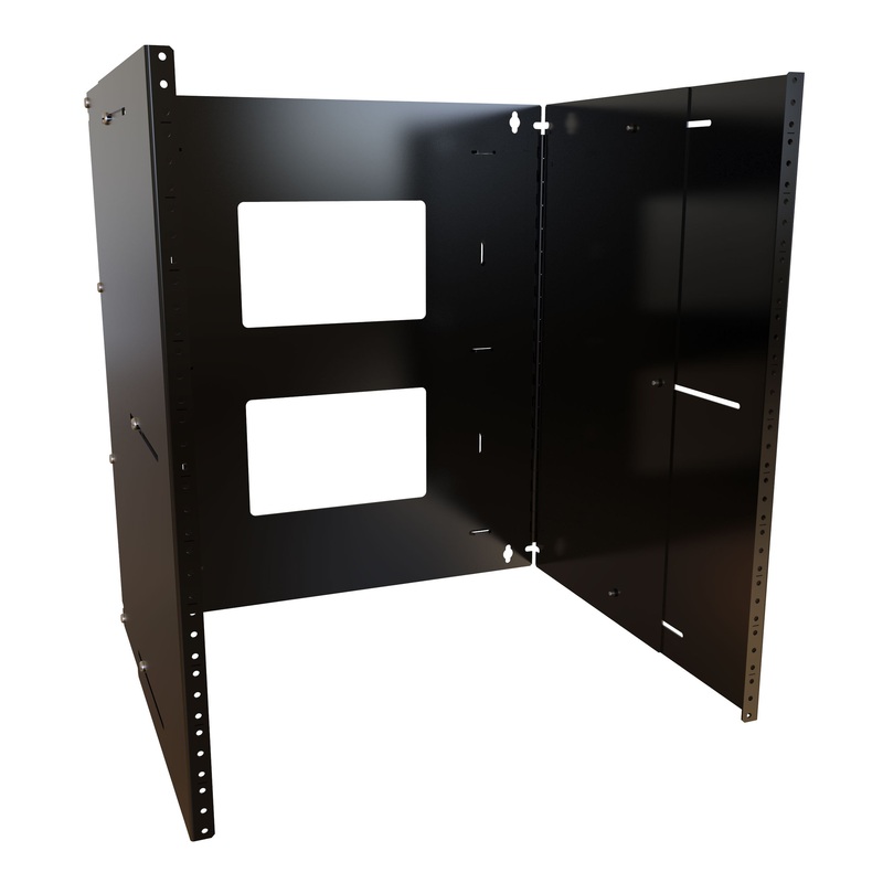 APB19021BK1 – WALL MOUNT BRACKET 12U 12-18IN ADJUSTABLE DEPTH 19(W)X21IN(H)
