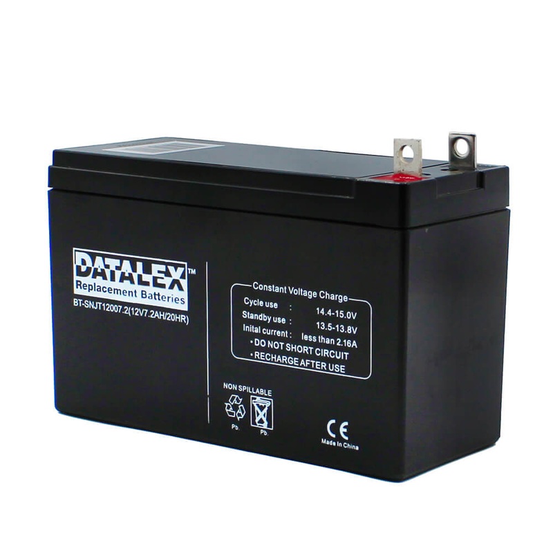 BT-SNJT12007.2 – BATTERY LEAD ACID 12V 7.2AH W/T1 TABS 5.94X2.56X3.66IN(LXWXH)