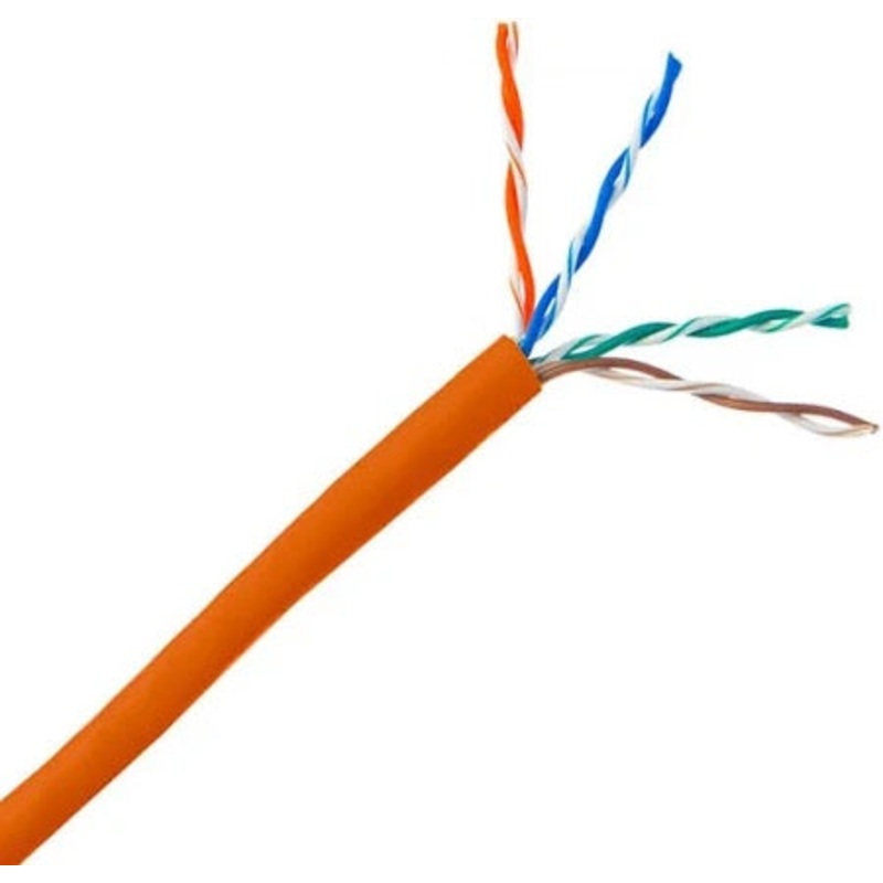 C6-207-4P-OR – CABLE CAT6 CM STR ORANGE 1000FT 4P/24AWG