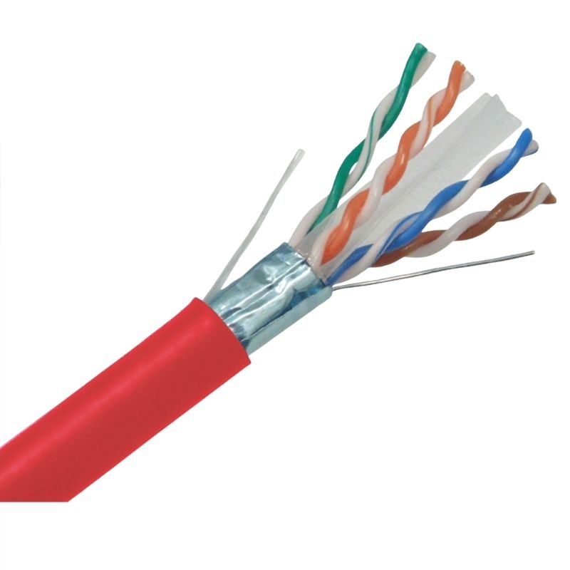 C6A-207-4P-RD – CABLE CAT6A CM STR SHLD RED 1000FT U/STP 4P/26AWG