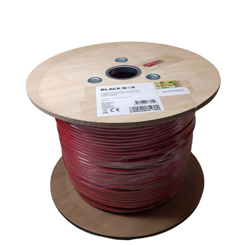 E-207-4P-C5-RED – CABLE CAT5E CM STR RED 1000FT UTP 350MHZ