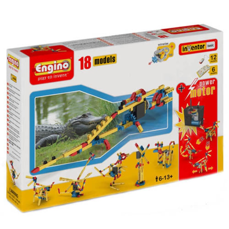 ENG-1820 – ENGINO-INVENTOR BASIC SERIES 18 MODEL SET WITH MOTOR
