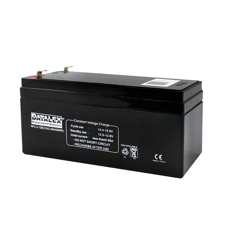NP3.3-12B – BATTERY LEAD ACID 12V 3.3AH QT 5.27X2.64X2.36IN (LXWXH)