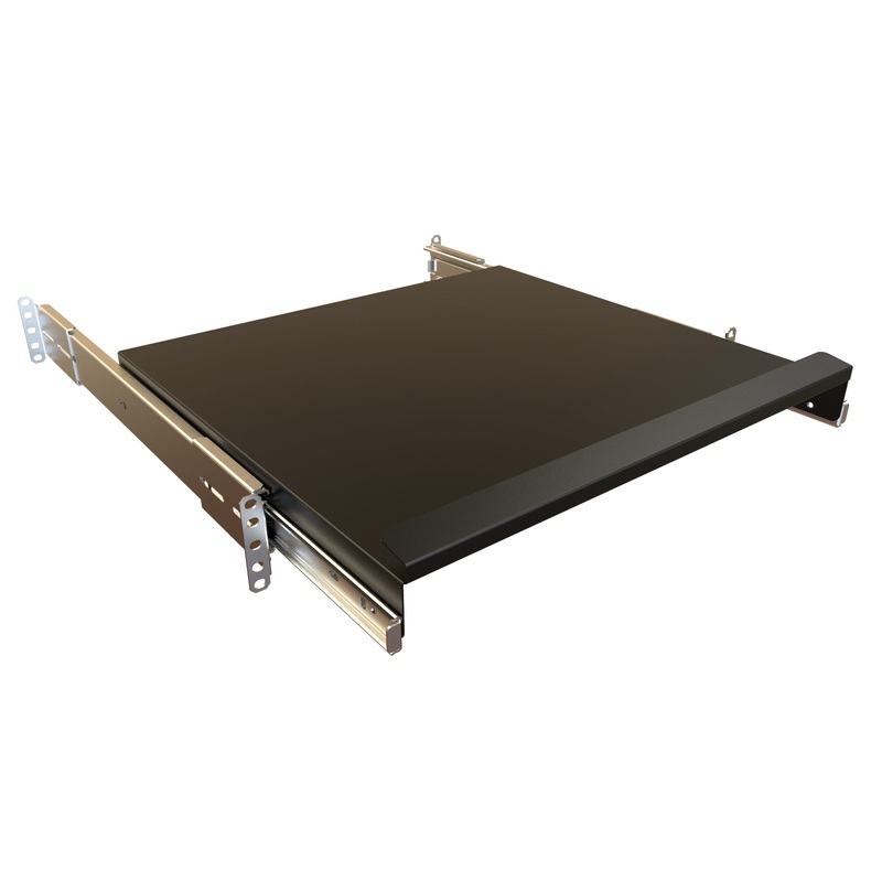RAKS19BK1 – SLIDING KEYBOARD SHELF 18.9X15IN (WXD) FOR 17IN KEYBOARDS
