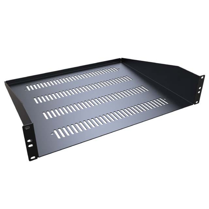 RASV190315BK1 – RACKMOUNT SHELF 19(W)X15(D)X3.5 (H)IN VENTED 2U BLK