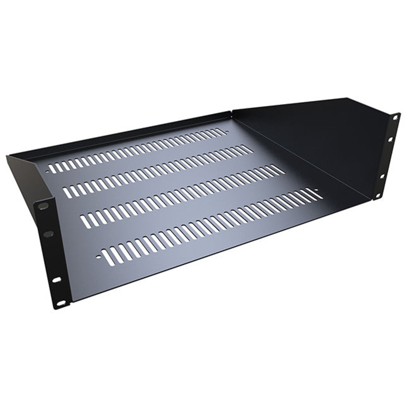 RASV190515BK1 – RACKMOUNT SHELF 3U 5.25(H)X20IN DEPTH VENTED BACK LIP FOLDED UP
