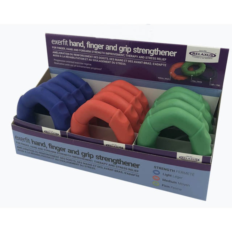 701393 – HAND STRENGTH/ANTI STRESS RINGS ASSORTED STRENGTHS/COLORS