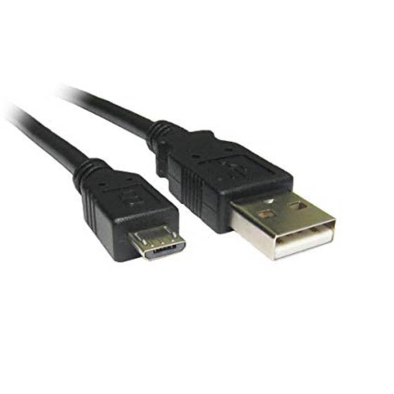 CUSB2-MICB01 – USB CABLE A MALE TO MICRO B MALE 1FT BLACK