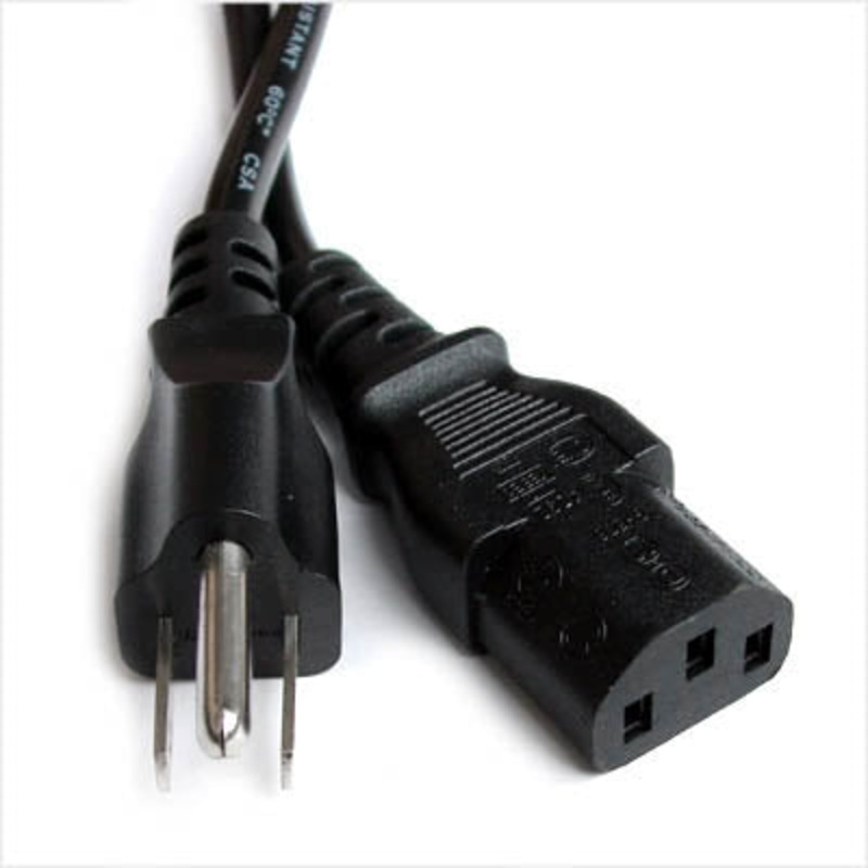 0421-15 – INST CORD 3/18 15FT RND BLK SVT PLUG 5-15P TO FEM C13