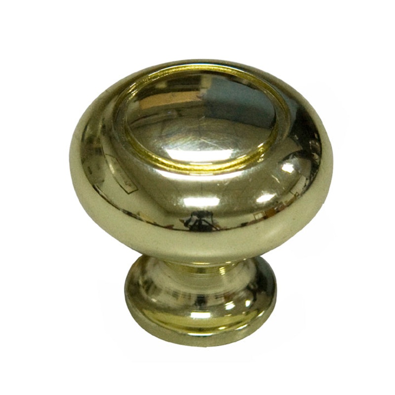 40913 – KNOB CABINET 1.25IN POLISHED BRASH FINISH