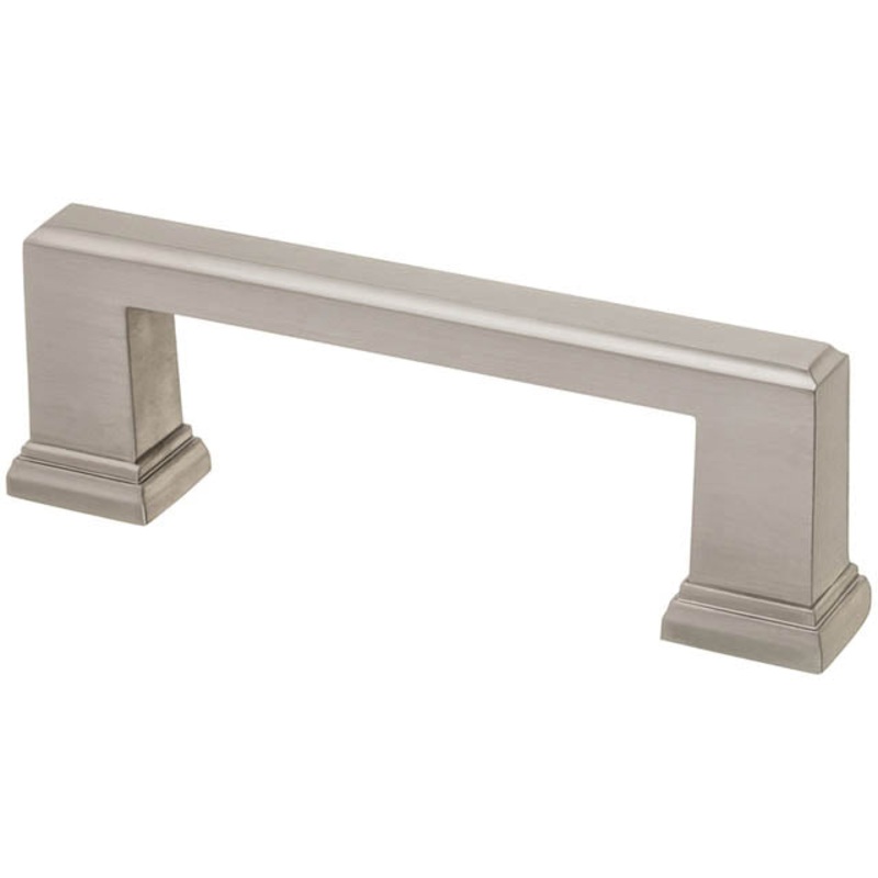 40933 – HANDLE FOR CABINET 3X3.75IN SATIN NICKLE FINISH