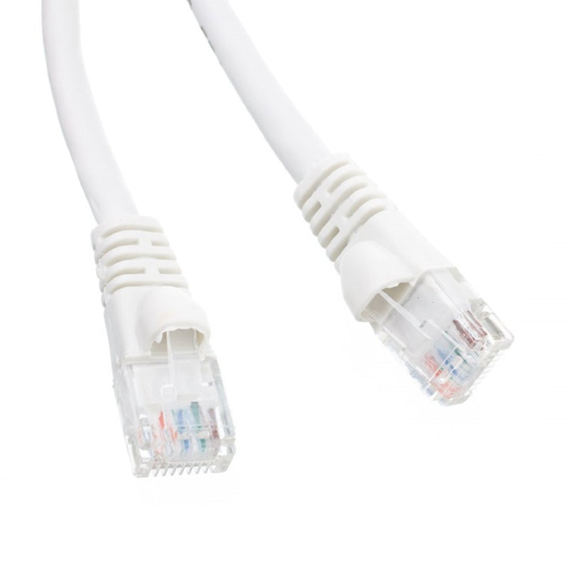 47127WH-10 – PATCH CORD CAT5E WHT 10FT SNAGLESS BOOT
