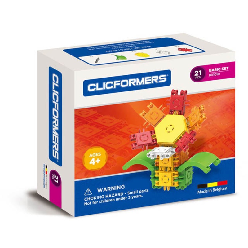 801010 – CLICFORMERS FLOWER 21PCS/SET