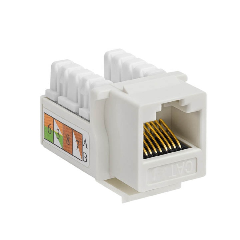 K1116.10 – KEYSTONE JACK CAT5E WHT 110