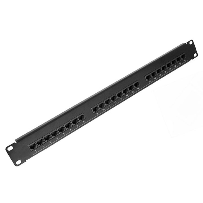 P1124.110C – PATCH PANEL 24PORT CAT5E BLK