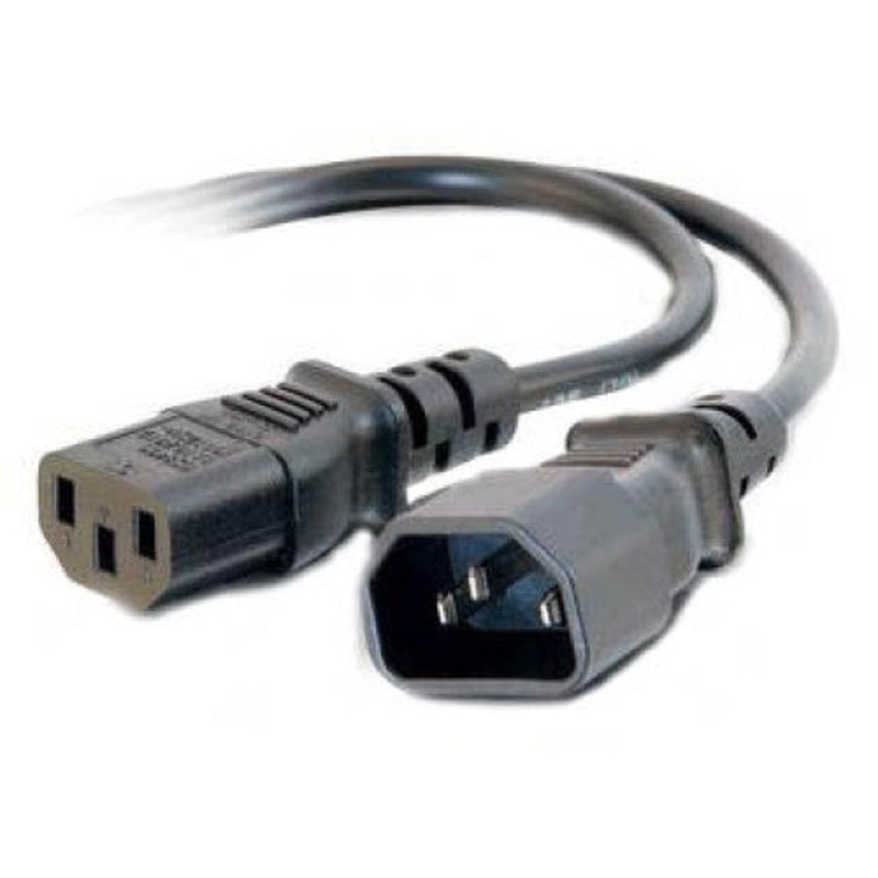PYKE-1651A – JUMPER CORD 3/18 12FT RND BLK SVT C14 TO C13 FT2 105C
