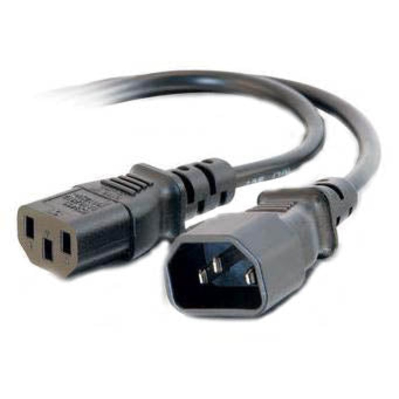 PYKE-3871 – JUMPER CORD 3/14 25FT RND BLACK SJT