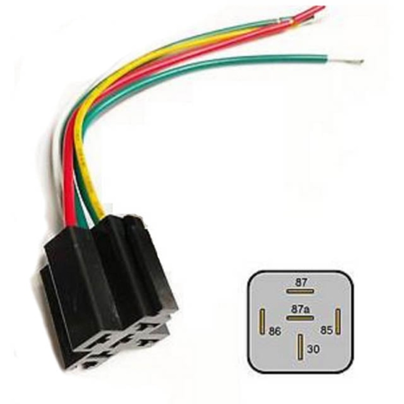02761 – RELAY SOCKET AUTO 5P 80A W/12AWG WIRES