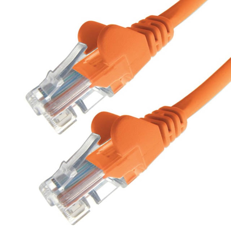 32087 – PATCH CORD CAT5E ORG 7FT SNAGLESS BOOT