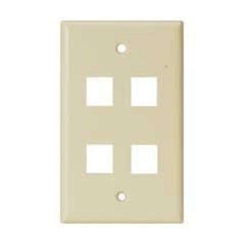 89-744IV – WALL PLATE 4PORT IVORY