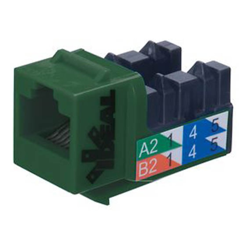 89-750GN – KEYSTONE JACK CAT5E GRN 110