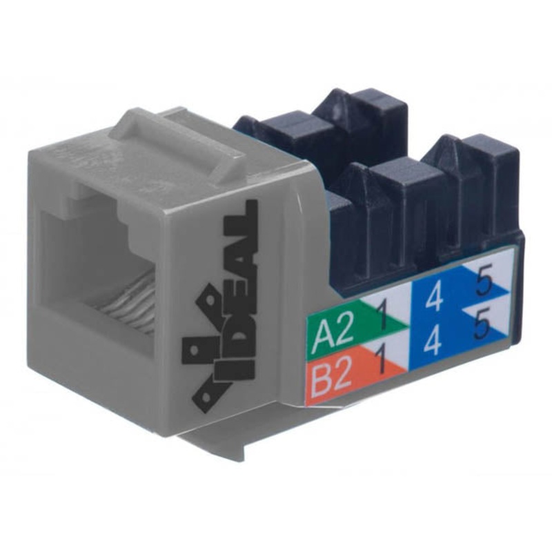 89-750GY – KEYSTONE JACK CAT5E GREY 110