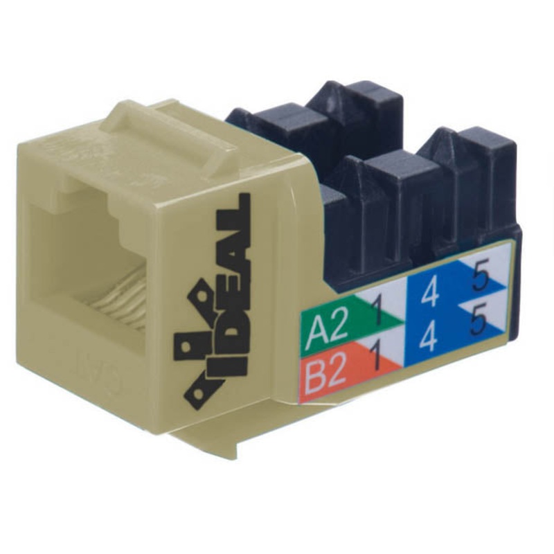 89-750IV – KEYSTONE JACK CAT5E IVORY 110