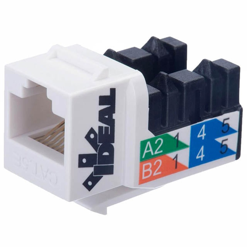 89-750WH – KEYSTONE JACK CAT5E WHT 110