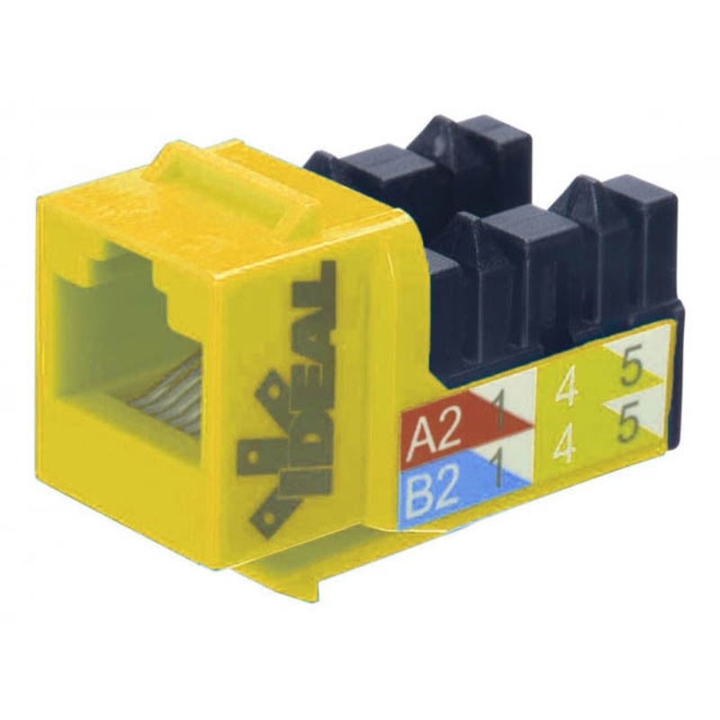 89-760YL – KEYSTONE JACK CAT6 YEL 110