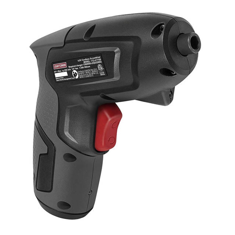 941770 – SCREWDRIVER CORDLESS RECHARGEABL 4V 1.5AH W/PHILIPS SLOT BITS