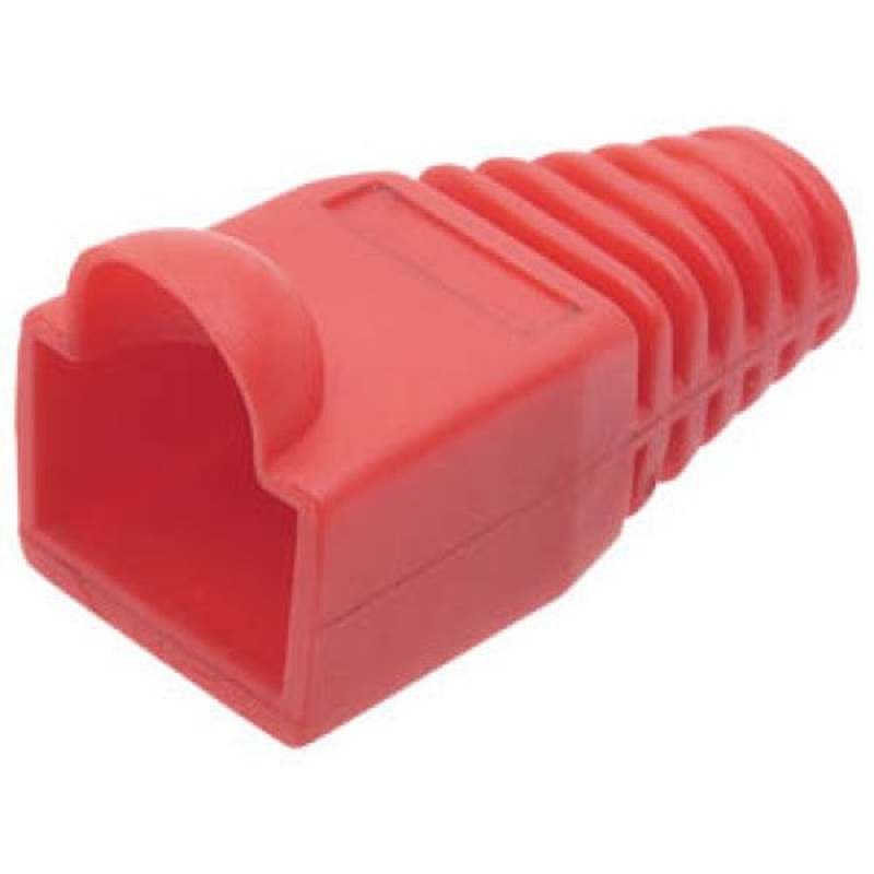 AHP-703A-5 – BOOT STRAIN RELIEF RJ45 RED  (5 pcs/pkg)