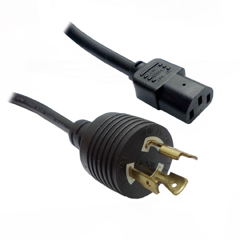 PC8A-5HD-000015F – LINE CORD 3/14 15FT RND BLACK NEMA L5-20P