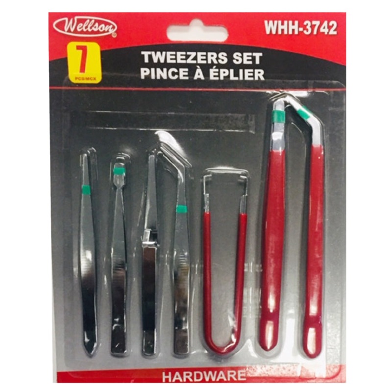 WHH-3742 – TWEEZERS 7PC SET