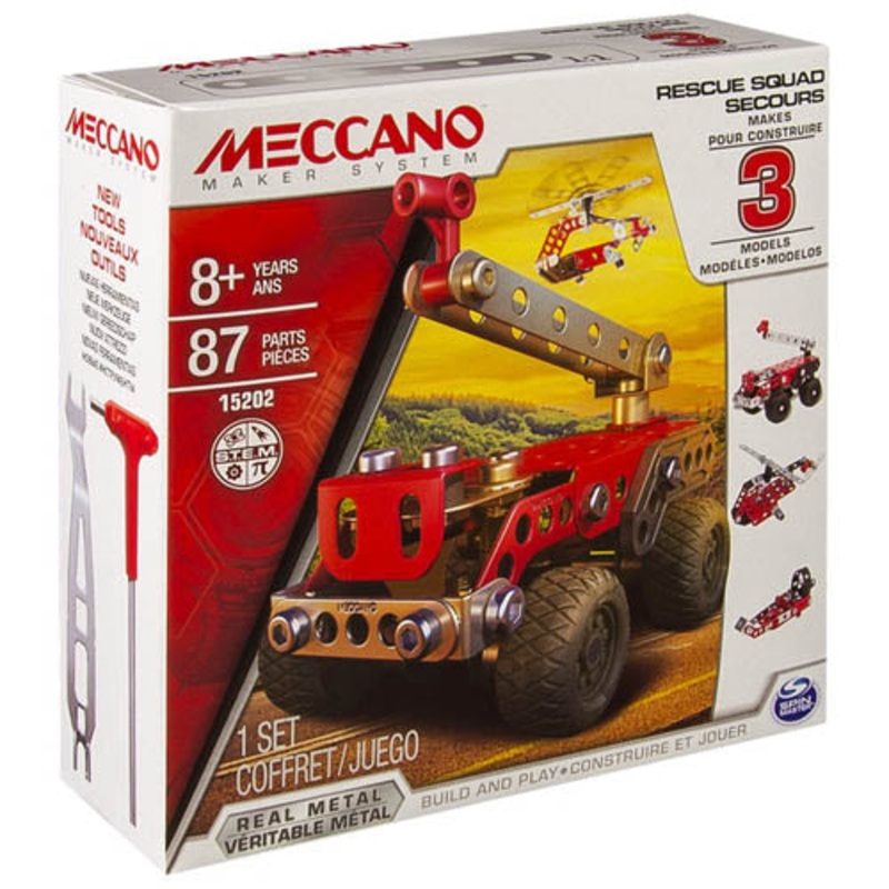 15202 – MECCANO RESCUE FORCE 3 MODELS 87PCS/SET