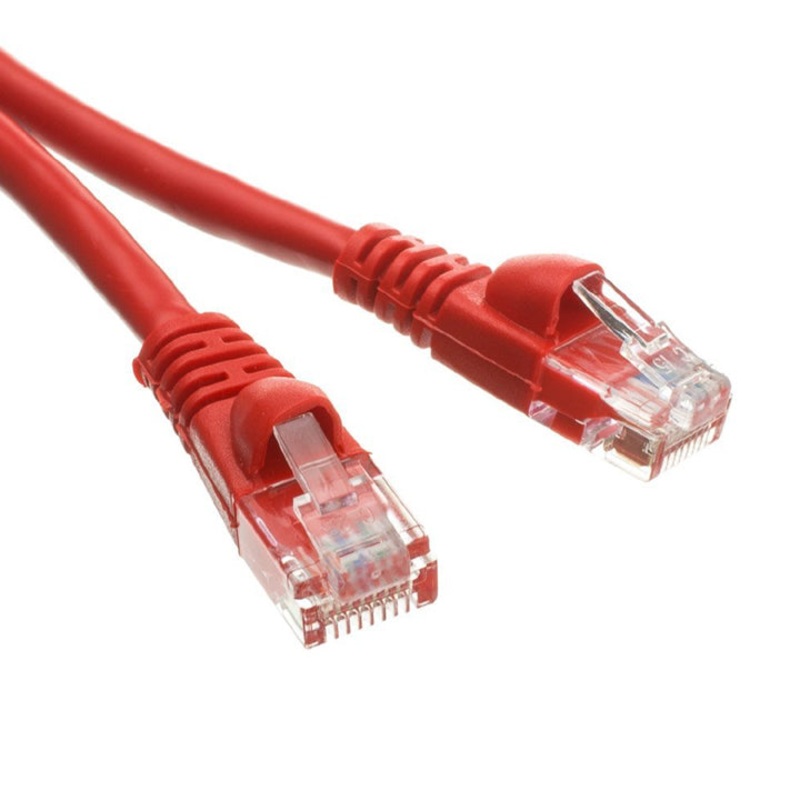 47127RD-5 – PATCH CORD CAT5E RED 5FT  (10 pcs/pkg)